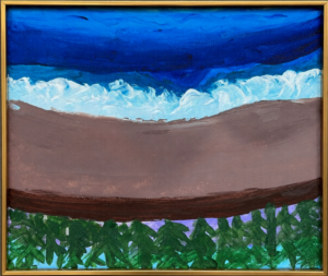 Beach joy, ocean love